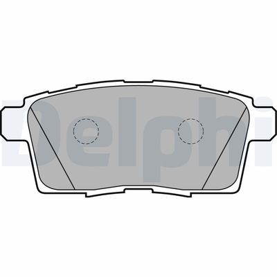 Комплект тормозных колодок, дисковый тормоз DELPHI LP2052