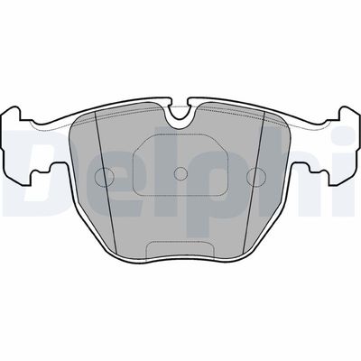 Bremžu uzliku kompl., Disku bremzes DELPHI LP1003