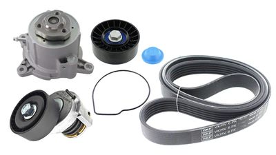 Ūdenssūknis + ķīļrievu siksnas komplekts SKF VKMC 31154