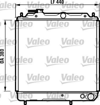 Radiators, Motora dzesēšanas sistēma VALEO 731056