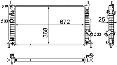 Radiators, Motora dzesēšanas sistēma MAHLE CR 1888 000S