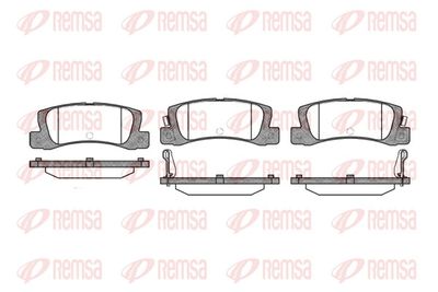 Комплект тормозных колодок, дисковый тормоз REMSA 0214.02