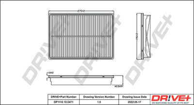 Воздушный фильтр Dr!ve+ DP1110.10.0471