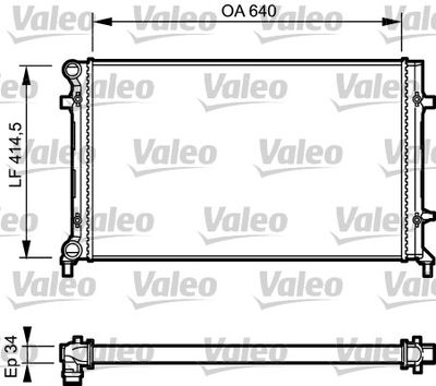 Radiators, Motora dzesēšanas sistēma VALEO 734335