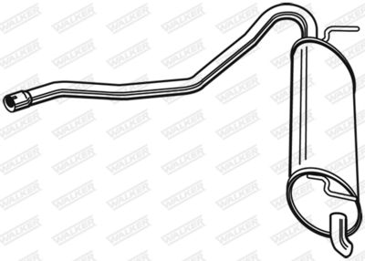 Глушитель выхлопных газов конечный WALKER 23912