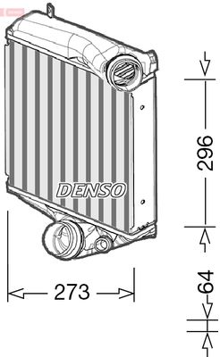 Интеркулер DENSO DIT28022