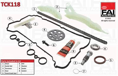 Комплект цели привода распредвала FAI AUTOPARTS TCK118