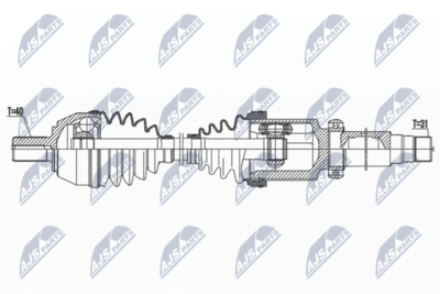 Приводной вал NTY NPW-FR-153