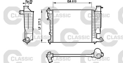 Radiators, Motora dzesēšanas sistēma VALEO 232535