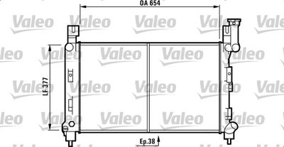 Radiators, Motora dzesēšanas sistēma VALEO 732780