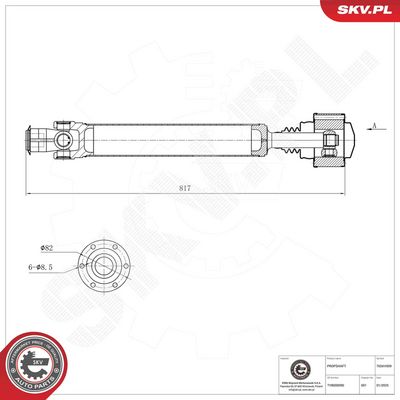 Приводной вал ESEN SKV 76SKV009