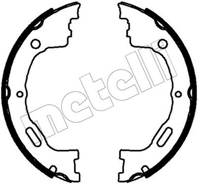 Bremžu loku kompl., Stāvbremze METELLI 53-0778