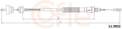 Трос, управление сцеплением COFLE 92.11.3922