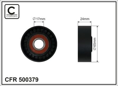 Натяжной ролик, поликлиновой ремень CAFFARO 500379