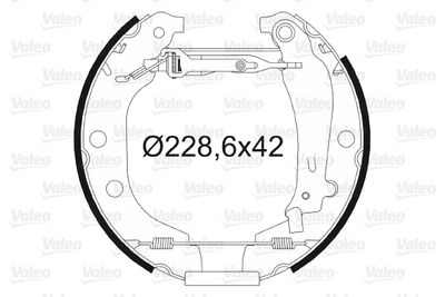Bremžu loku komplekts VALEO 554640