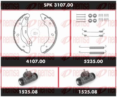 Bremžu komplekts, Trumuļu bremzes REMSA SPK 3107.00