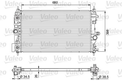 Radiators, Motora dzesēšanas sistēma VALEO 701733