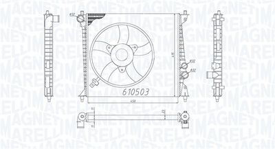 Radiators, Motora dzesēšanas sistēma MAGNETI MARELLI 350213200500