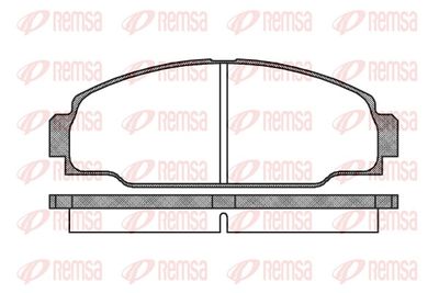 Bremžu uzliku kompl., Disku bremzes REMSA 0274.00