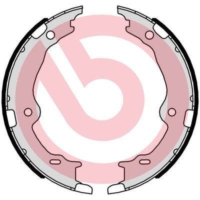 Bremžu loku kompl., Stāvbremze BREMBO S 83 572