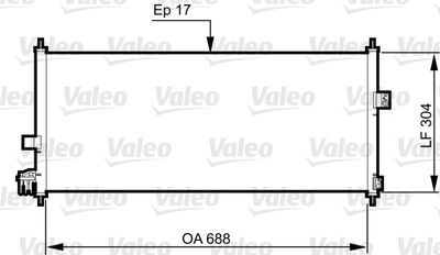 Конденсатор, кондиционер VALEO 814328