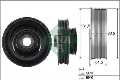 Ременный шкив, коленчатый вал Schaeffler INA 544 0141 10