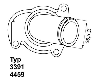 Termostats, Dzesēšanas šķidrums BorgWarner (Wahler) 4459.92D