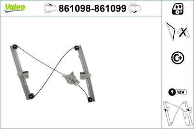Стеклоподъемник VALEO 861098
