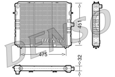 Radiators, Motora dzesēšanas sistēma DENSO DRM20076