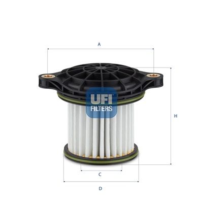 Filtrs, Hidropacēlāja sistēma UFI 25.TG1.00
