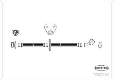 Тормозной шланг CORTECO 19032989