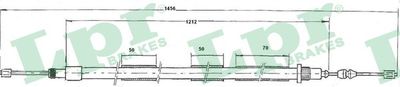 Тросик, cтояночный тормоз LPR C0608B