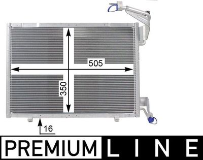 Конденсатор, кондиционер MAHLE AC 21 000P