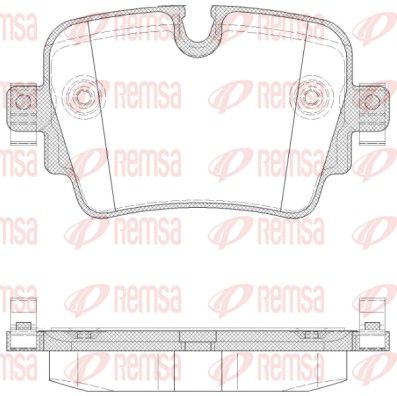Bremžu uzliku kompl., Disku bremzes REMSA 1572.00