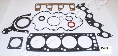 Комплект прокладок, двигатель JAPANPARTS KM-W01