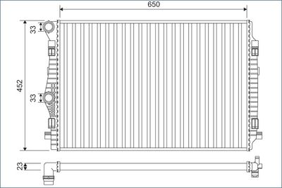 Radiators, Motora dzesēšanas sistēma VALEO 701132