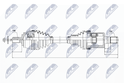 Приводной вал NTY NPW-VV-031