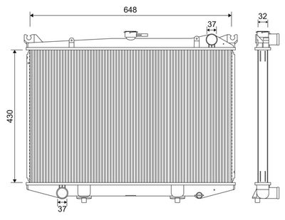 Radiators, Motora dzesēšanas sistēma VALEO 701213