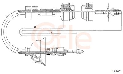 Трос, управление сцеплением COFLE 92.11.307