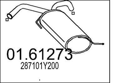Глушитель выхлопных газов конечный MTS 01.61273