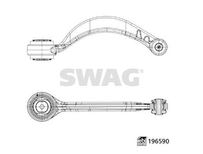 Neatkarīgās balstiekārtas svira, Riteņa piekare SWAG 33 11 2255