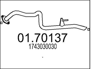 Izplūdes caurule MTS 01.70137