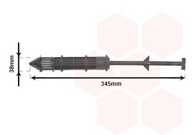 Осушитель, кондиционер VAN WEZEL 7600D012
