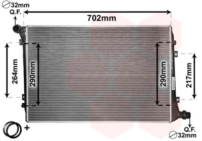 Radiators, Motora dzesēšanas sistēma VAN WEZEL 58002224