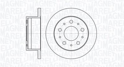 Тормозной диск MAGNETI MARELLI 361302040271