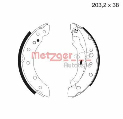 Bremžu loku komplekts METZGER MG 984