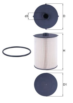 Топливный фильтр MAHLE KX 481D