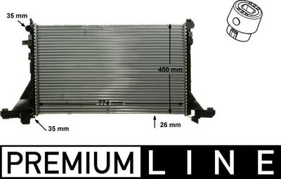 Radiators, Motora dzesēšanas sistēma MAHLE CR 866 000P