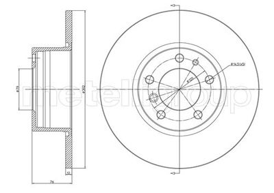Тормозной диск METELLI 23-0187