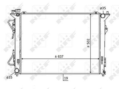 Radiators, Motora dzesēšanas sistēma NRF 59064